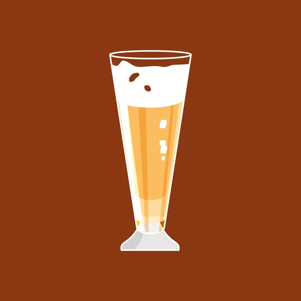 Glass of beer oktoberfest icon — Stock Vector