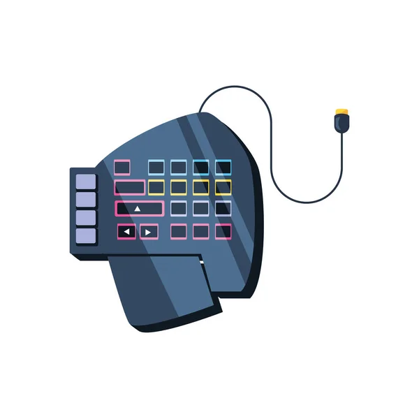 Toetsenbord van video game-apparaat — Stockvector