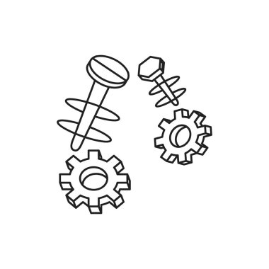 vidaizole simgesi ile dişli pinions