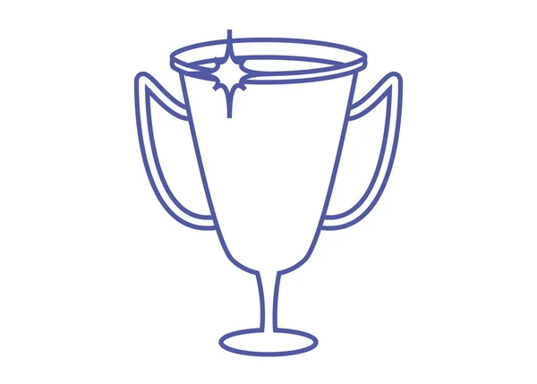 Trofeo taza premio icono aislado — Vector de stock