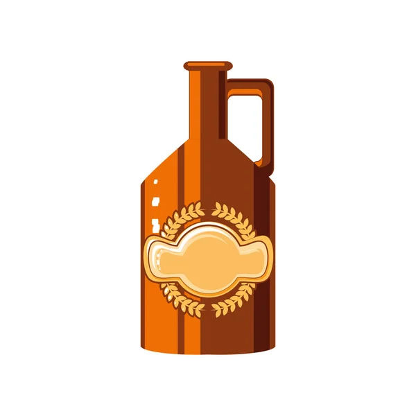 Tarro de cerveza oktoberfest festival icono — Vector de stock