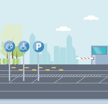 park bölgesi kentsel sahne simgesi