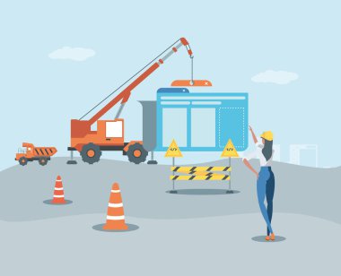 cosntruction altında web sayfası ile buiders ve veri klasörü