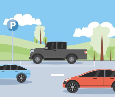 park bölgesi kentsel sahne simgesi