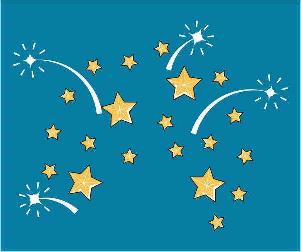 Motif des étoiles fond de décoration — Image vectorielle