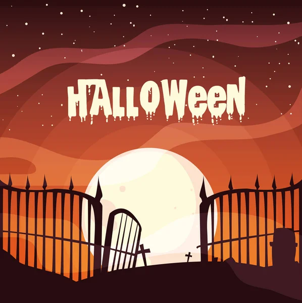 sahne cadılar bayramı mezarlık posteri