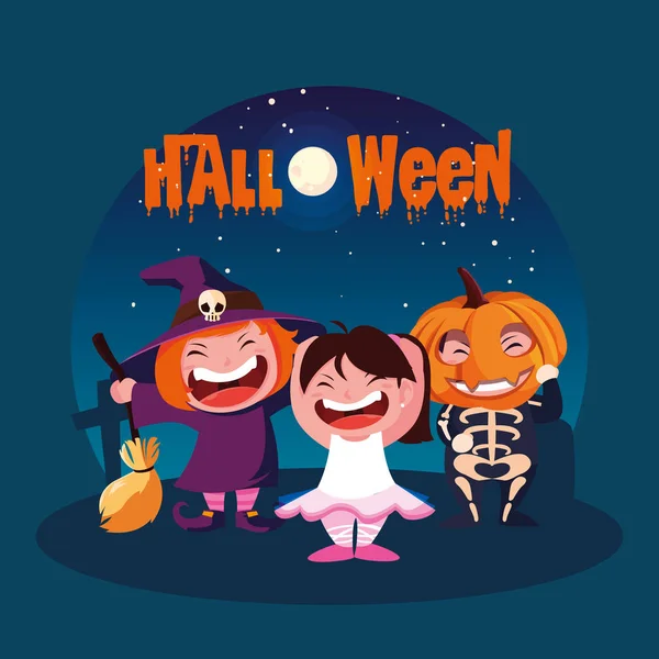 çocuk kılığında cadılar bayramı posteri