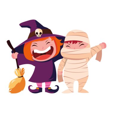 cadılar bayramı kostümleri görüntü çocuklar