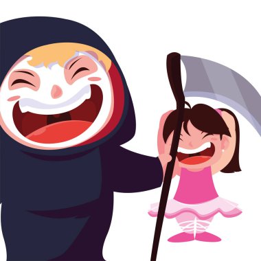 cadılar bayramı kostümleri görüntü çocuklar