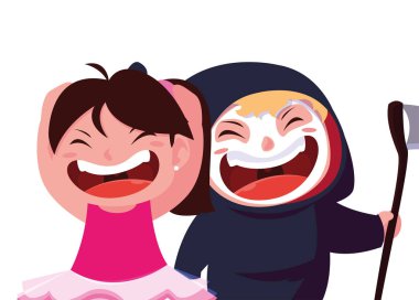 cadılar bayramı kostümleri görüntü çocuklar