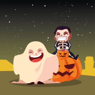 cadılar bayramı kostümleri görüntü çocuklar