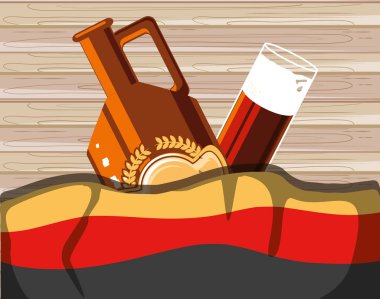 şişe ve cam bira oktoberfest festivali