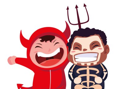 cadılar bayramı kostümleri görüntü çocuklar