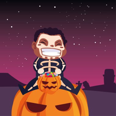 cadılar bayramı kostümleri görüntü çocuklar