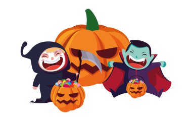 cadılar bayramı kostümleri görüntü çocuklar