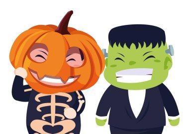 cadılar bayramı kostümleri görüntü çocuklar