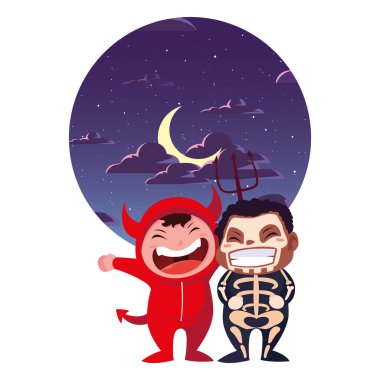 cadılar bayramı kostümleri görüntü çocuklar