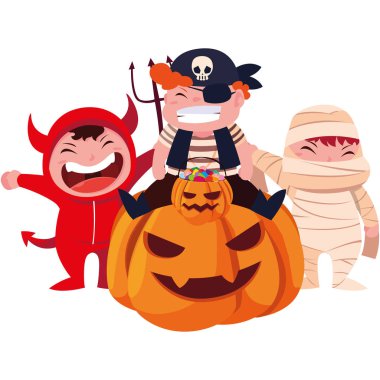 cadılar bayramı kostümleri görüntü çocuklar