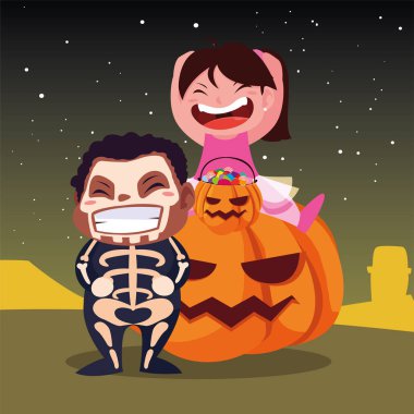 cadılar bayramı kostümleri görüntü çocuklar