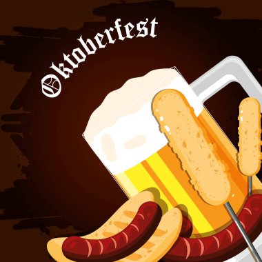 bira kavanozu ile oktoberfest kutlama günü