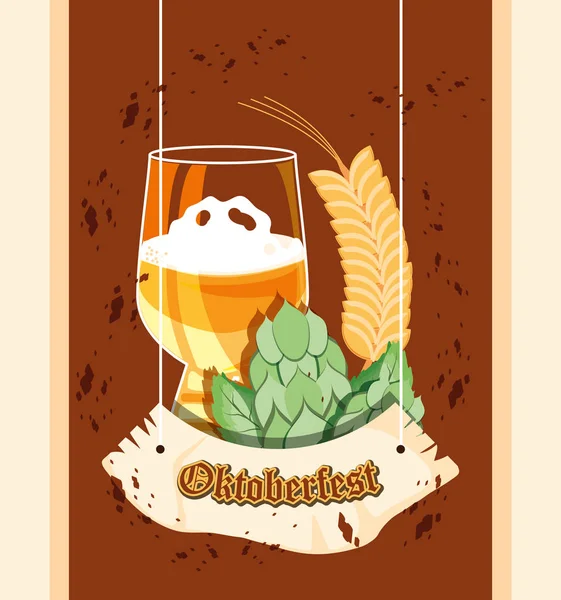 bira bardağı ile oktoberfest kutlama günü