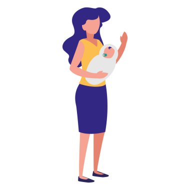 bebek yenidoğan tasarım vektör illüstrasyon