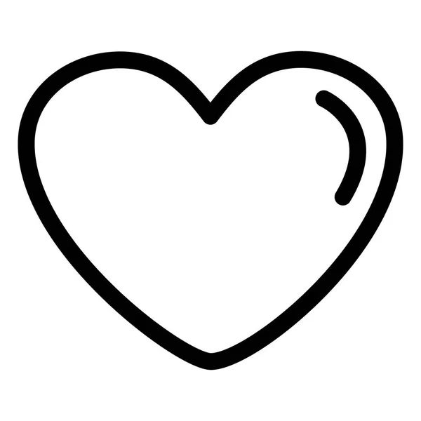 Векторная иллюстрация иконки сердца — стоковый вектор
