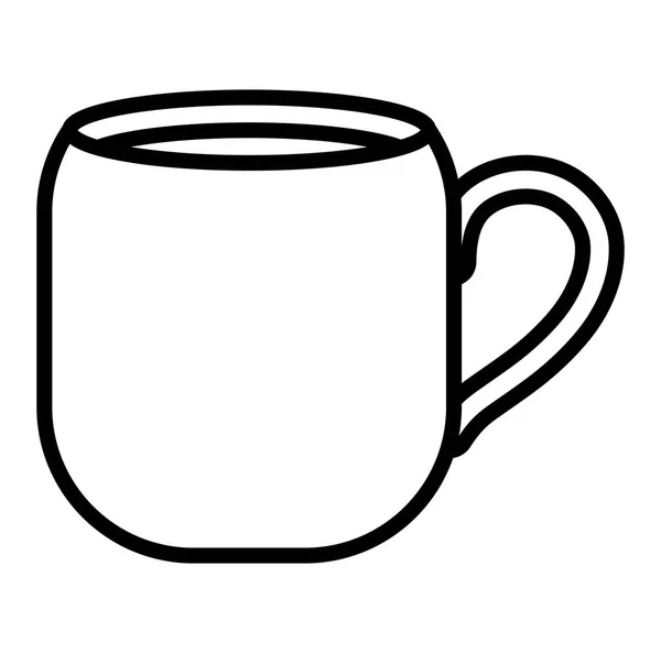 Taza de café icono vector ilustración — Archivo Imágenes Vectoriales
