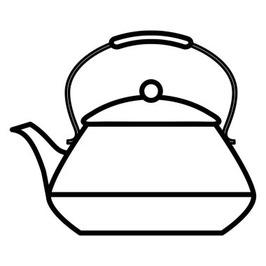 çaydanlık simgesi vektör illüstrasyon