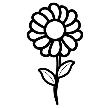 Güzel çiçekler tasarım vektör illüstrasyon