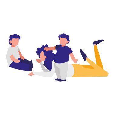 mutlu aile tasarım vektör illüstrasyon