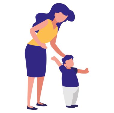 mutlu aile tasarım vektör illüstrasyon