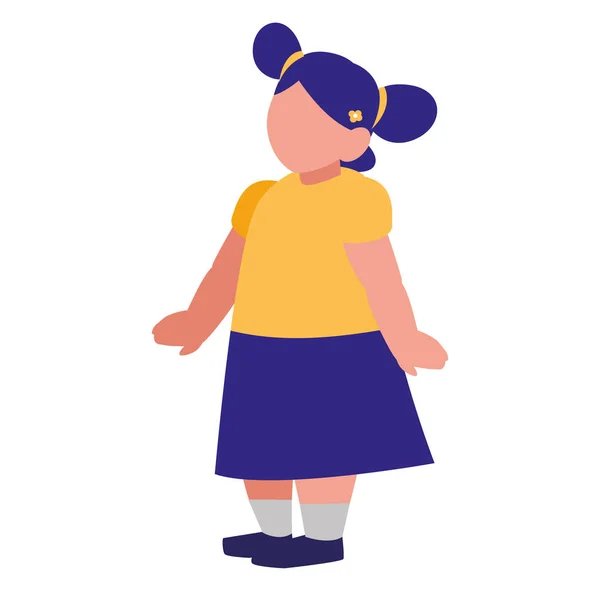 Avatar menina design vetor ilustração — Vetor de Stock