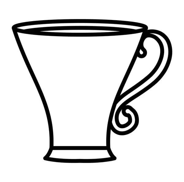 Illustrazione vettoriale icona tazza di caffè — Vettoriale Stock