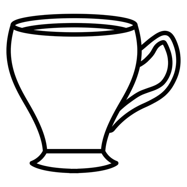 Taza de café icono vector ilustración — Archivo Imágenes Vectoriales