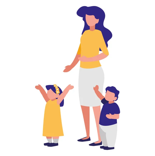 Gelukkig familie ontwerp vector illustratie — Stockvector