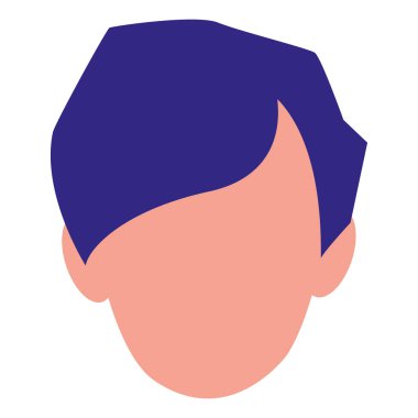 Avatar erkek simge vektör illüstrasyon