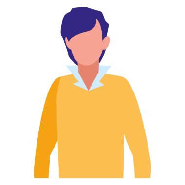 Avatar adam tasarım vektör illüstrasyon