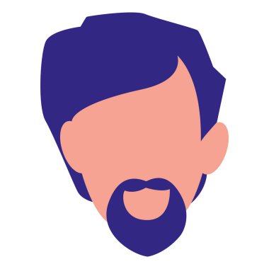 Avatar adam tasarım vektör illüstrasyon