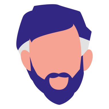 Avatar adam tasarım vektör illüstrasyon