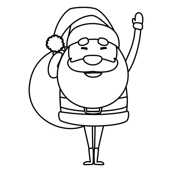 Natal santa claus desenho vetor ilustração —  Vetores de Stock