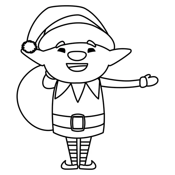 Christmas Elf design vektor illustration — Stock vektor