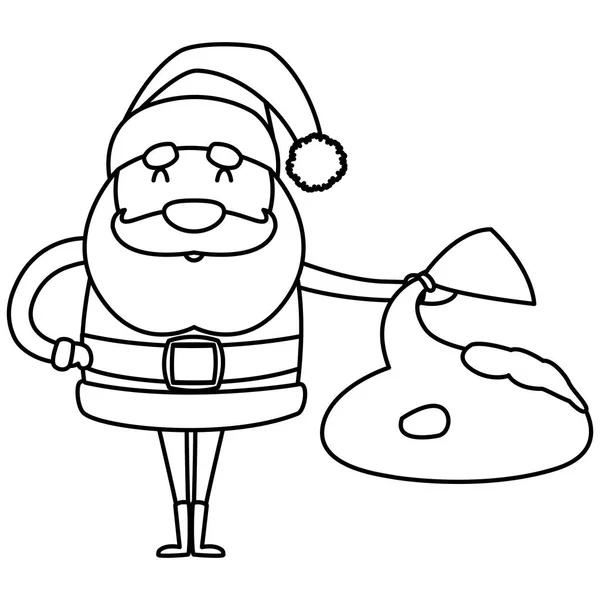 Illustration vectorielle de conception du Père Noël claus — Image vectorielle