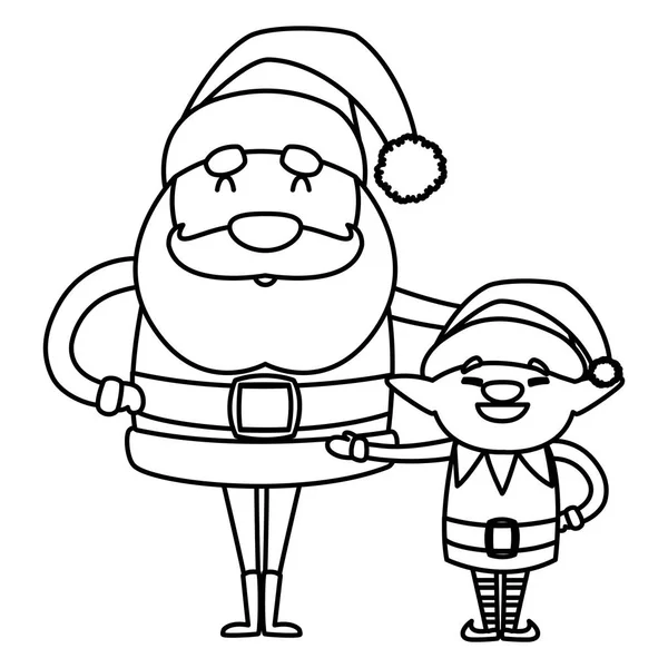 Illustration vectorielle de conception du Père Noël claus — Image vectorielle