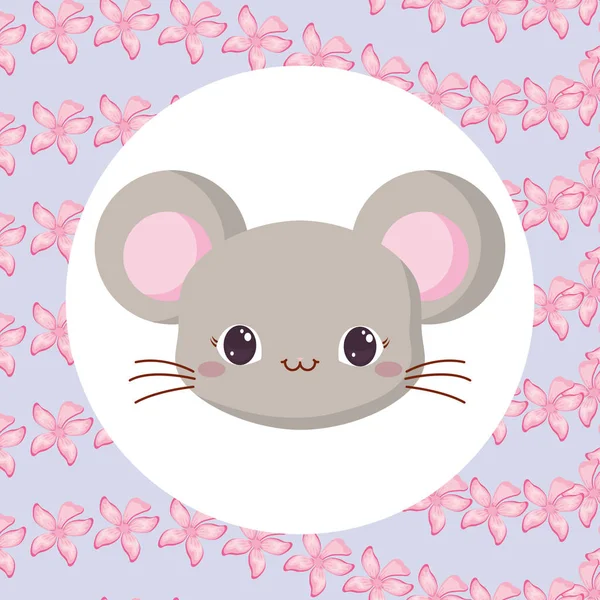 Sevimli hayvanlar ve tropikal yaprakları tasarım vektör illüstrasyon