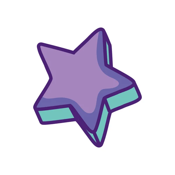 Star retro-apparaat met kleur pastel — Stockvector