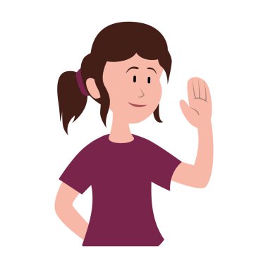 genç adam avatar karakter vektör illüstrasyon