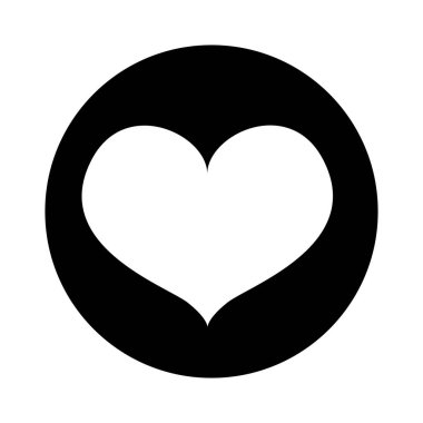 sevimli kalp aşk çizim vektör illüstrasyon