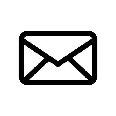 zarf posta izole simge vektör illüstrasyon