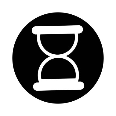 kum saati zaman izole simge vektör illüstrasyon